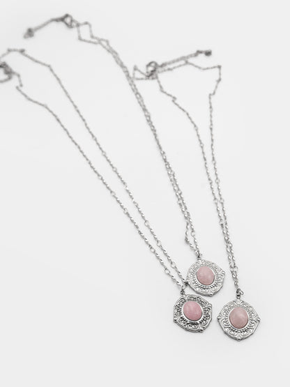 Naszyjnik z kwarcem różowym Beloved