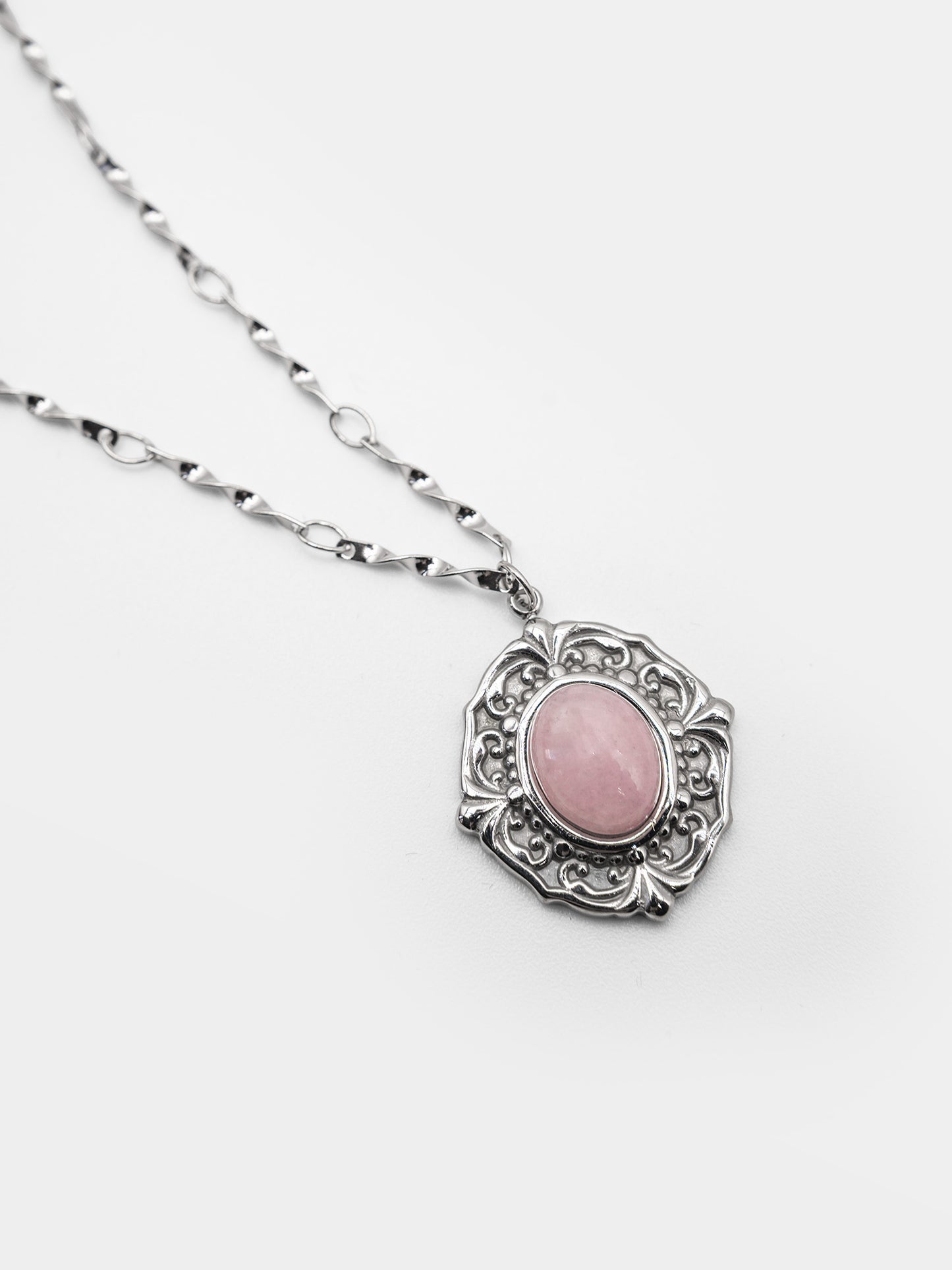 Naszyjnik z kwarcem różowym Beloved