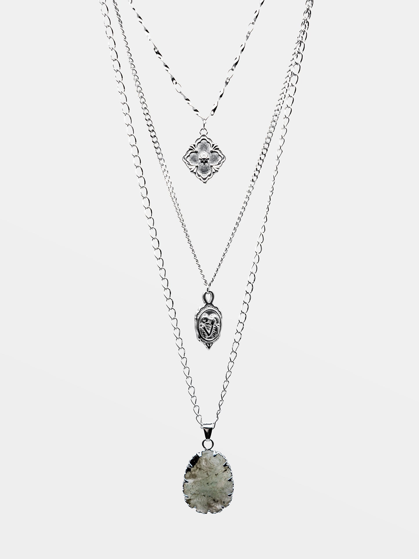 Potrójny naszyjnik z labradorytem Loverbound