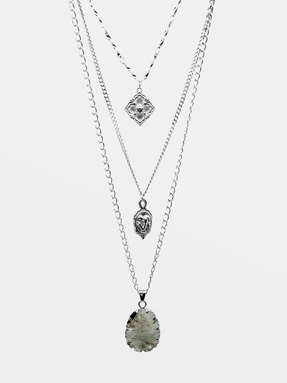 Potrójny naszyjnik z labradorytem Loverbound