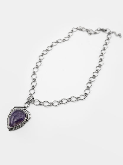 Naszyjnik z ametystem Devoted