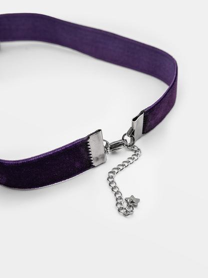 Fioletowa obróżka z księżycem Lunelle