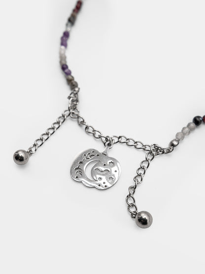 Spooky Gemstone Choker 