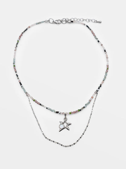 Choker z kamieni naturalnych z gwiazdką Stella