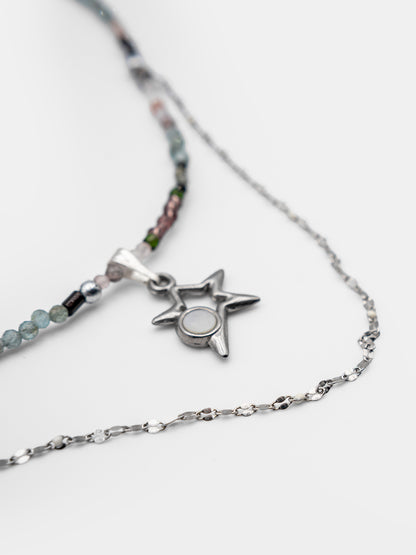 Choker z kamieni naturalnych z gwiazdką Stella