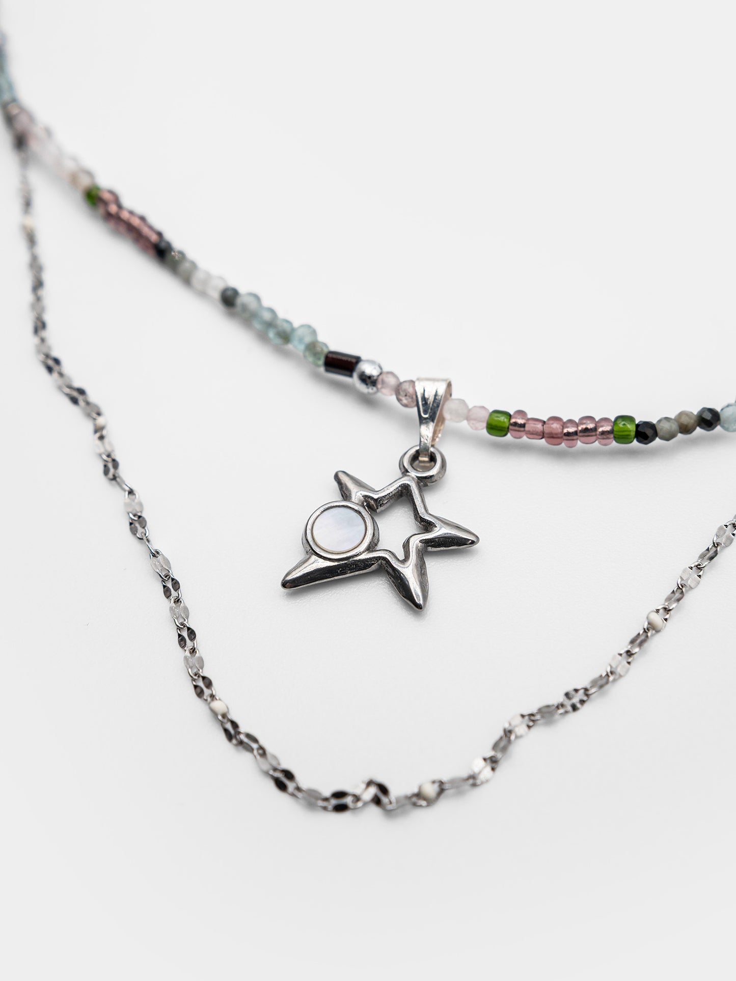 Choker z kamieni naturalnych z gwiazdką Stella