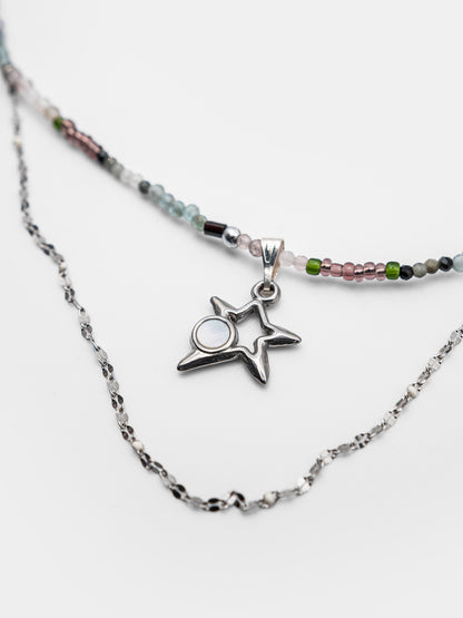 Choker z kamieni naturalnych z gwiazdką Stella