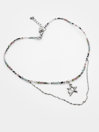 Choker z kamieni naturalnych z gwiazdką Stella
