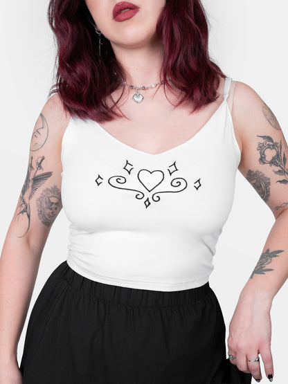 Top with Paradise embroidery