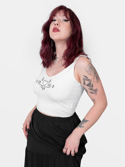 Top with Paradise embroidery