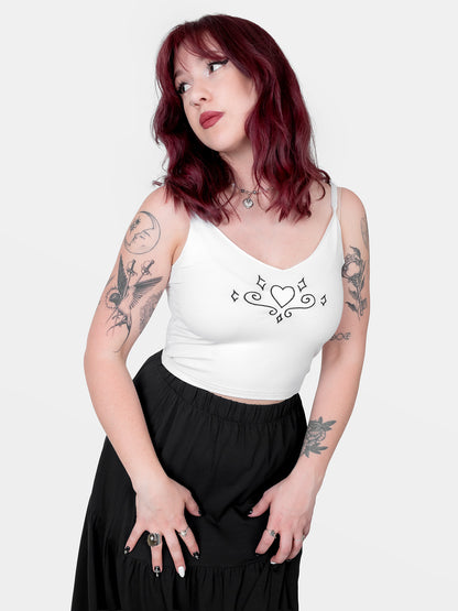 Top with Paradise embroidery
