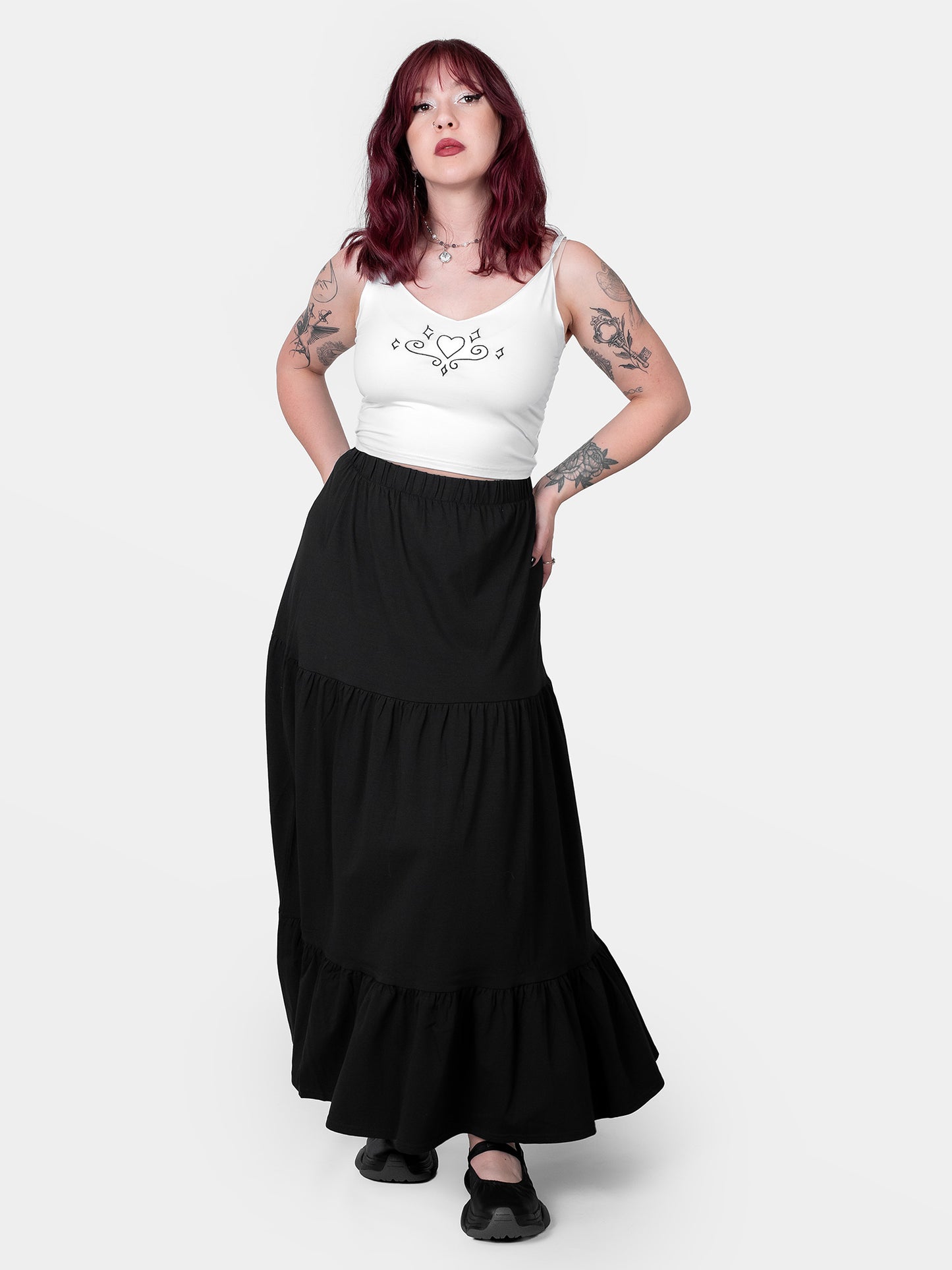 Top with Paradise embroidery