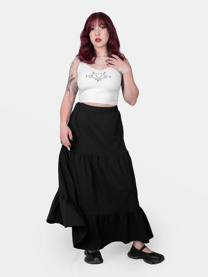 Top with Paradise embroidery