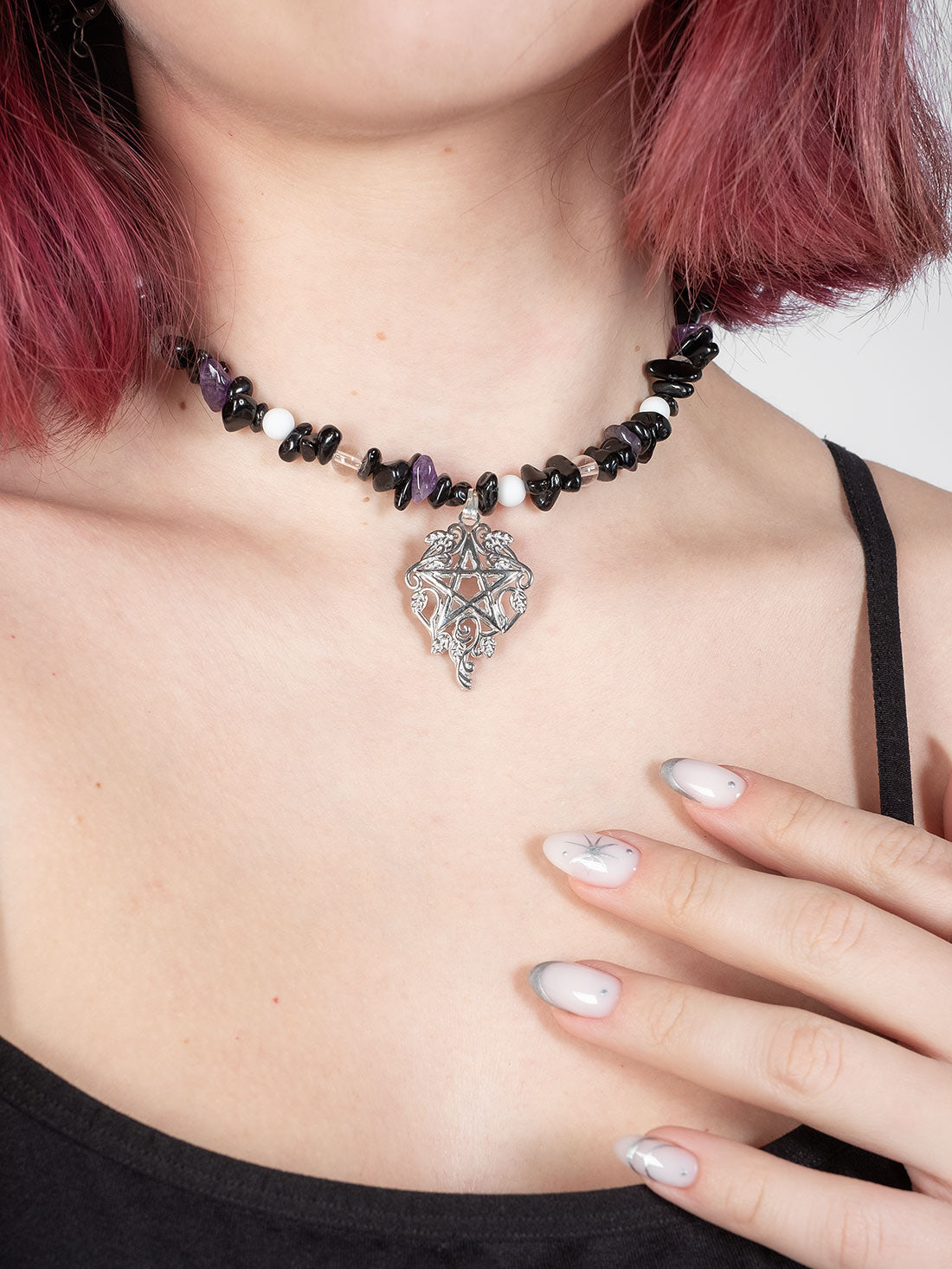 Illusion Natural Stone Choker