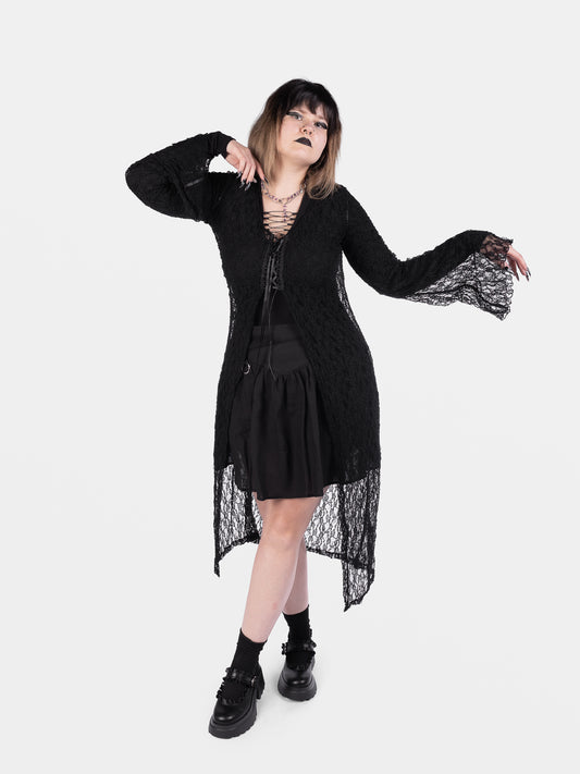 Nightsprite Lace Maxi Cardigan