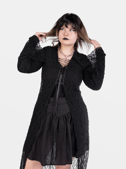 Nightsprite Lace Maxi Cardigan