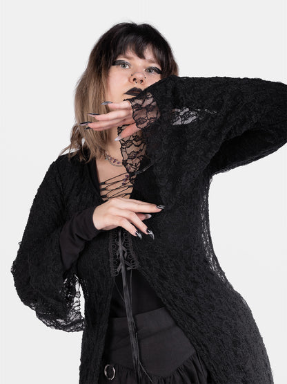 Nightsprite Lace Maxi Cardigan