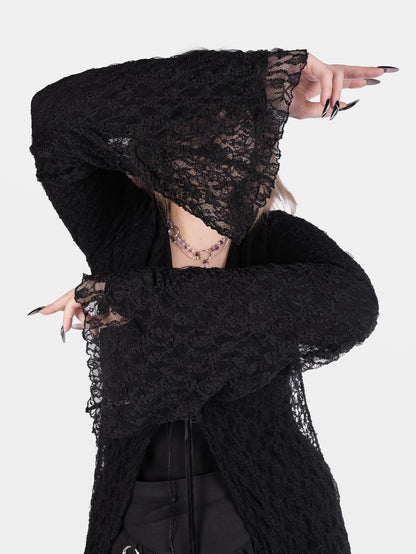 Nightsprite Lace Maxi Cardigan