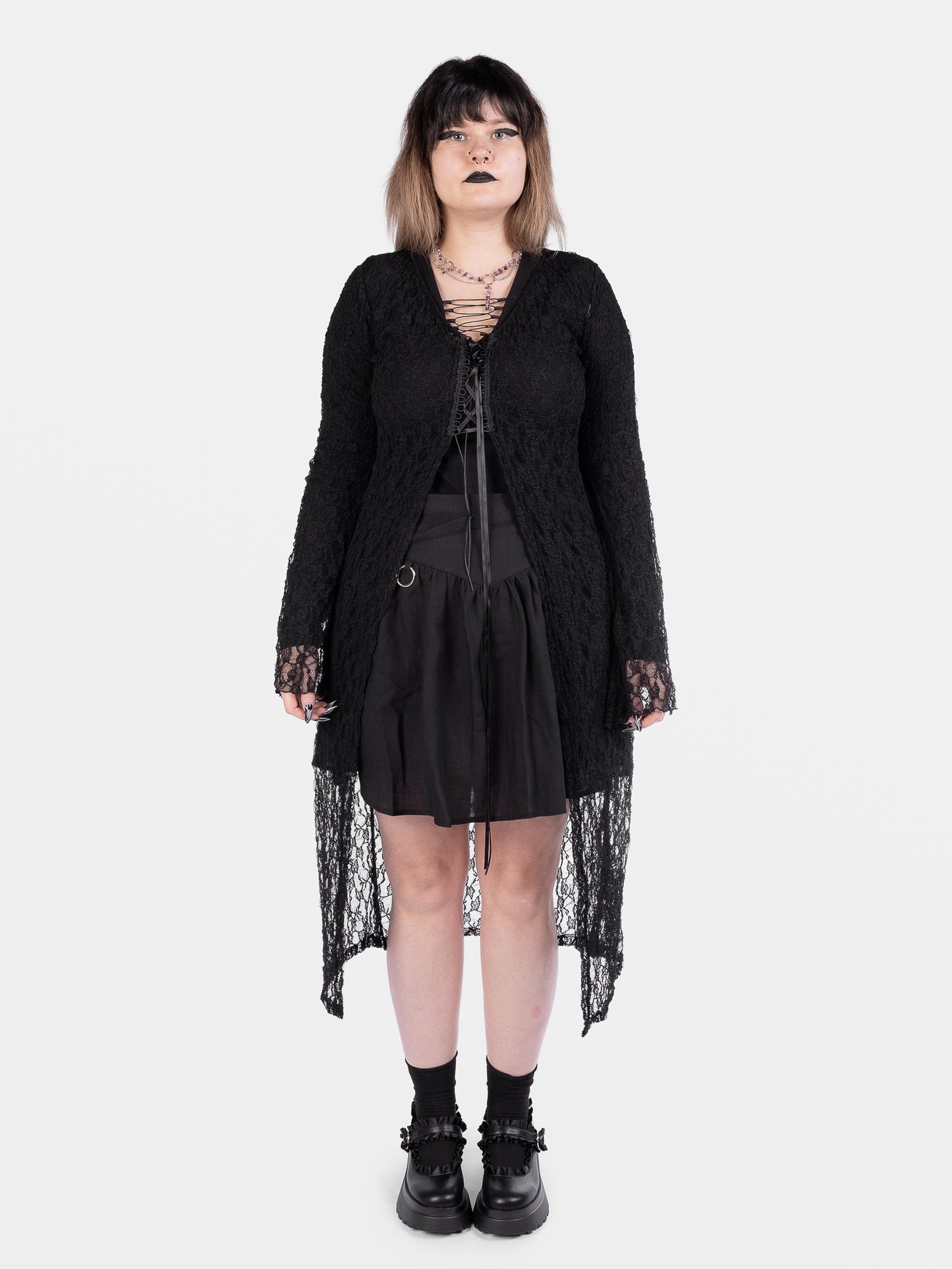 Nightsprite Lace Maxi Cardigan
