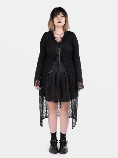 Nightsprite Lace Maxi Cardigan