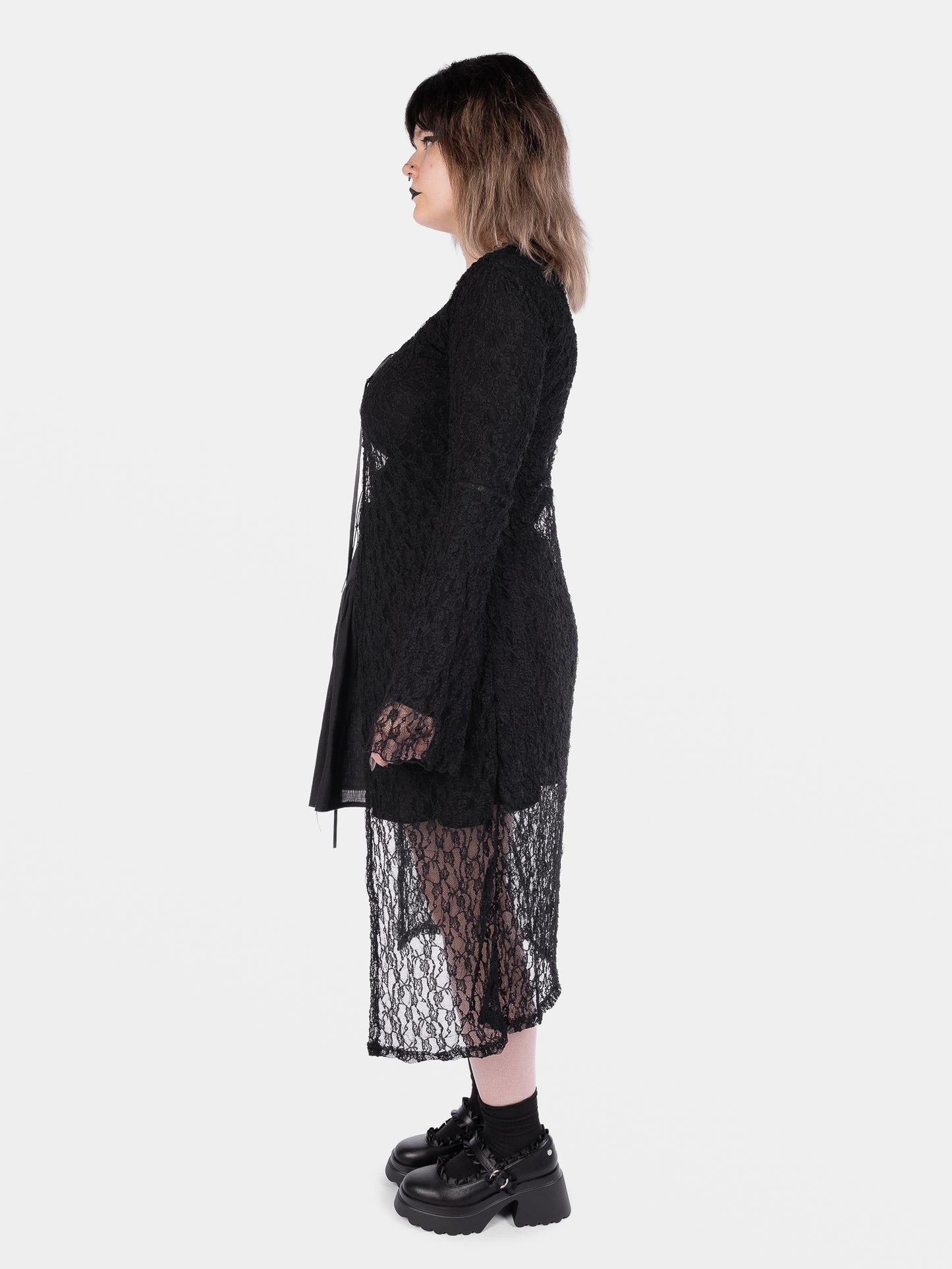 Nightsprite Lace Maxi Cardigan