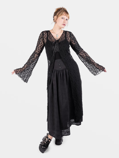Nightsprite Lace Maxi Cardigan