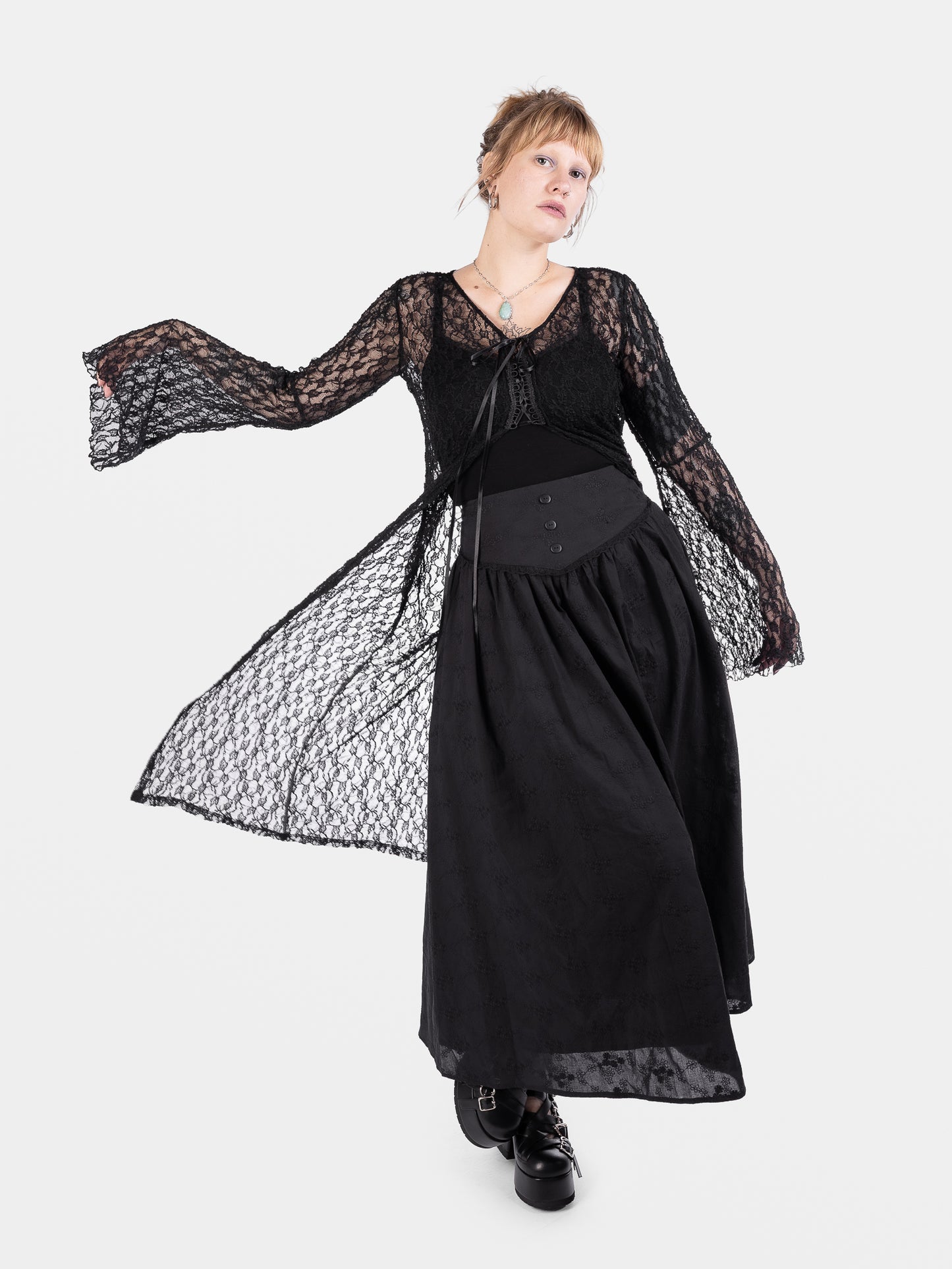 Nightsprite Lace Maxi Cardigan