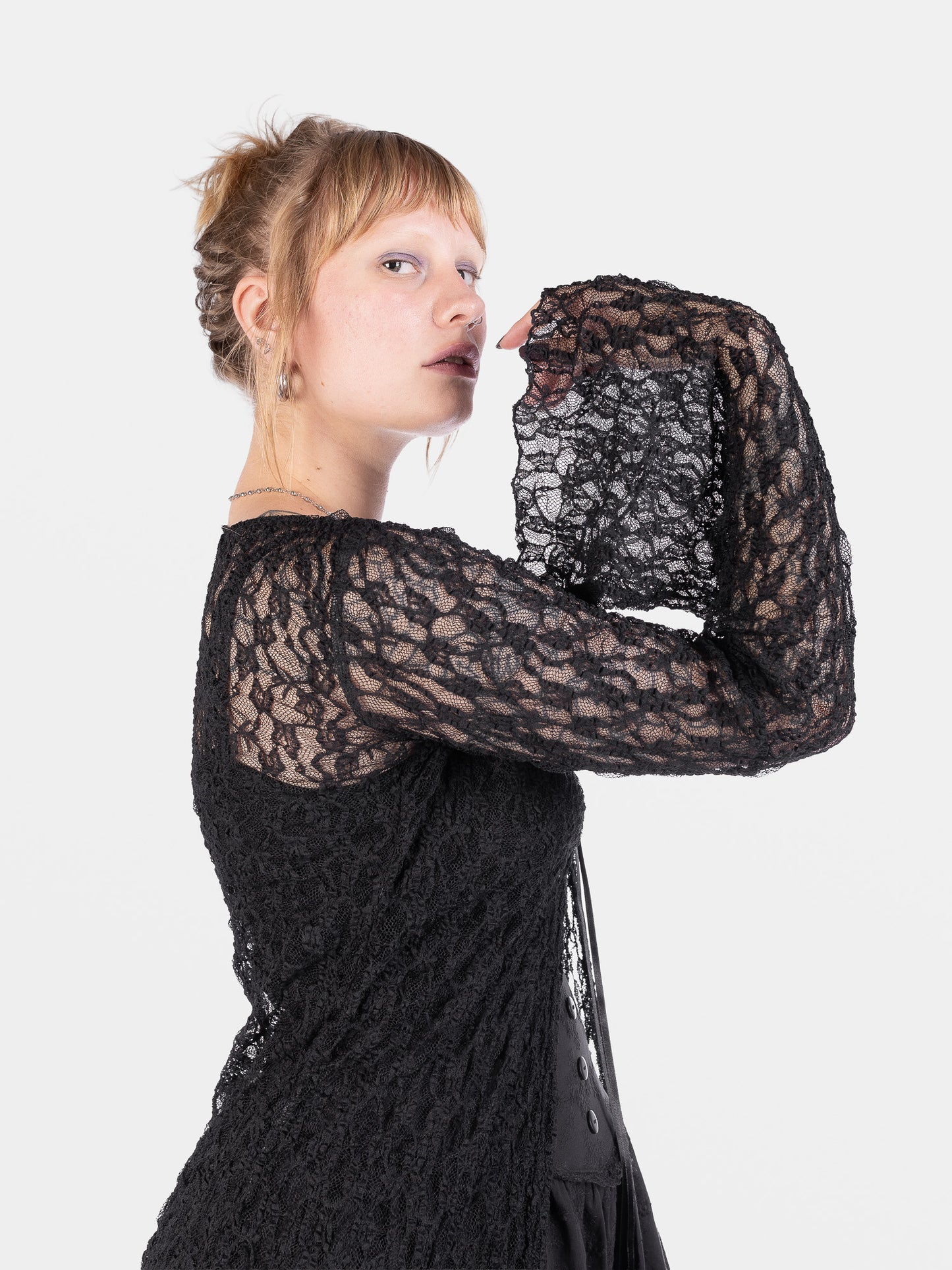 Nightsprite Lace Maxi Cardigan