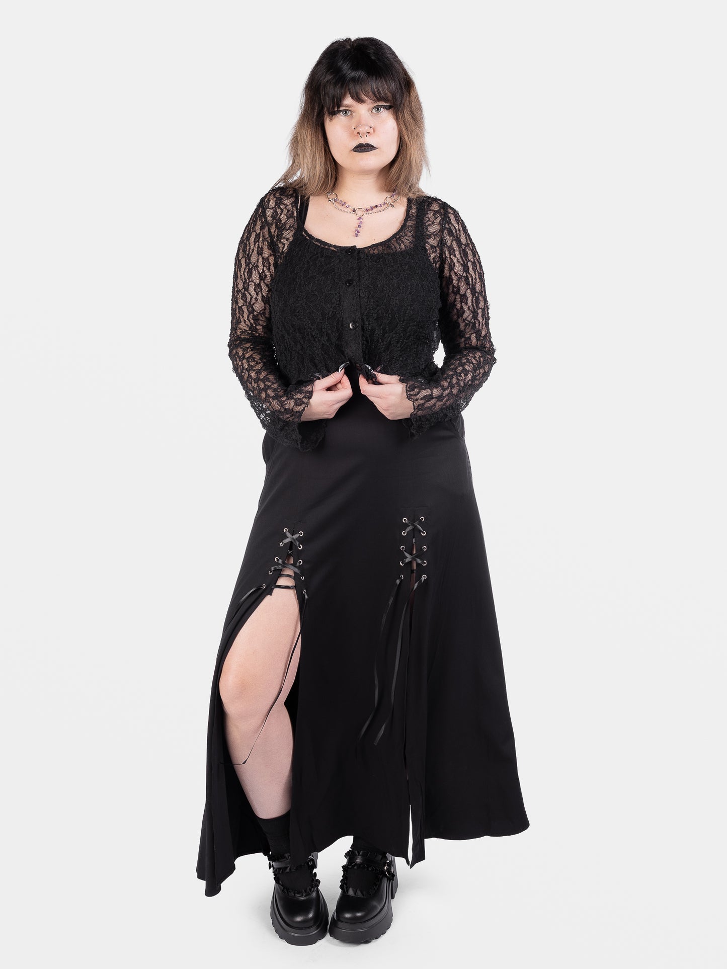 Nightsprite Lace Cropped Cardigan 