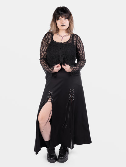 Nightsprite Lace Cropped Cardigan 