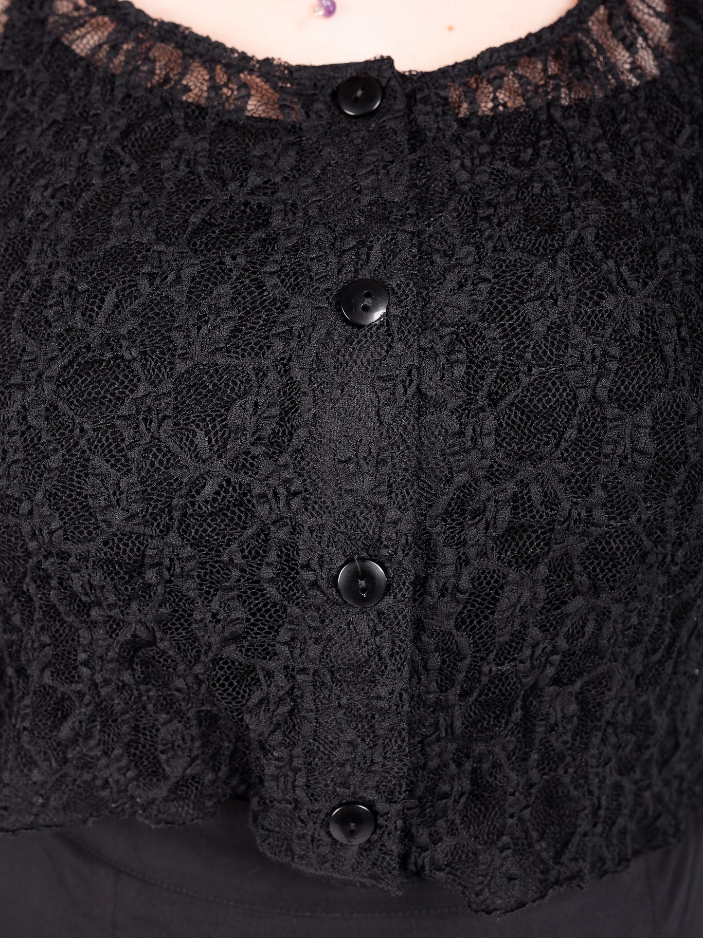 Nightsprite Lace Cropped Cardigan 