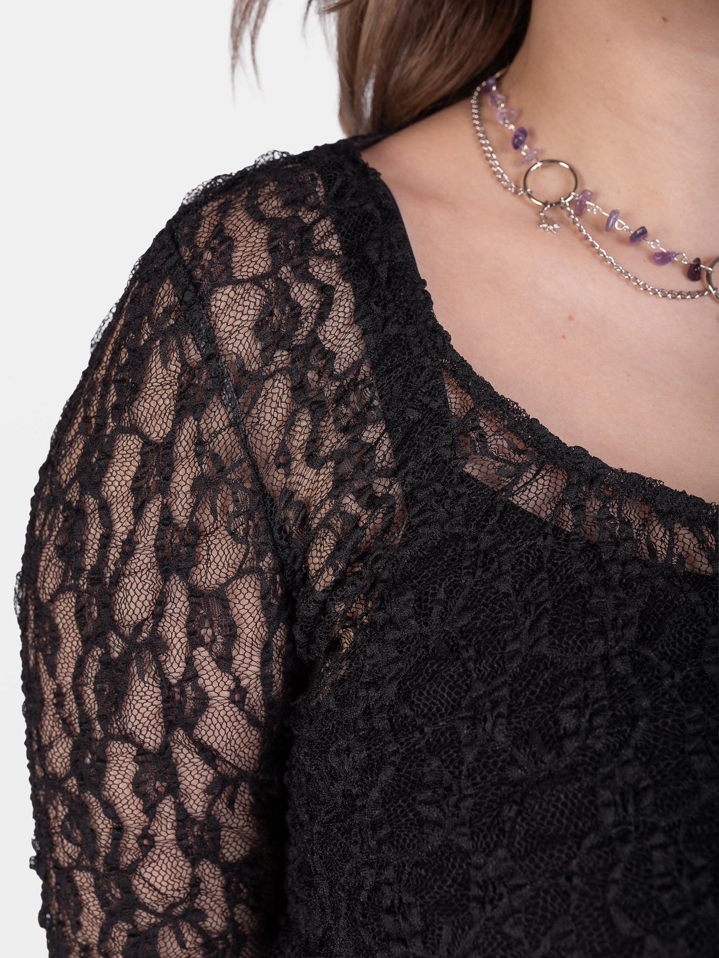 Nightsprite Lace Cropped Cardigan 