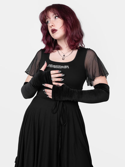 Mitenki z weluru bawełnianego