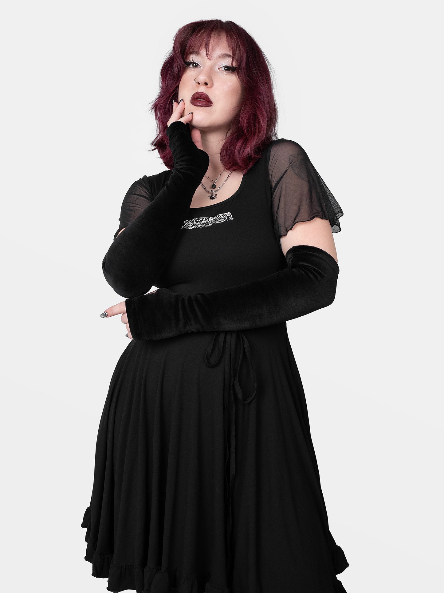 Mitenki z weluru bawełnianego