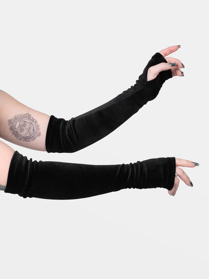 Mitenki z weluru bawełnianego