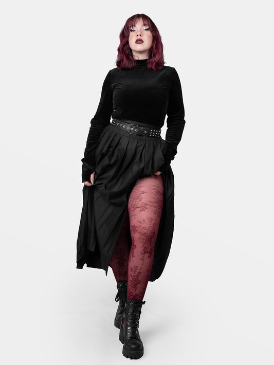 Carmela Red Lace Tights