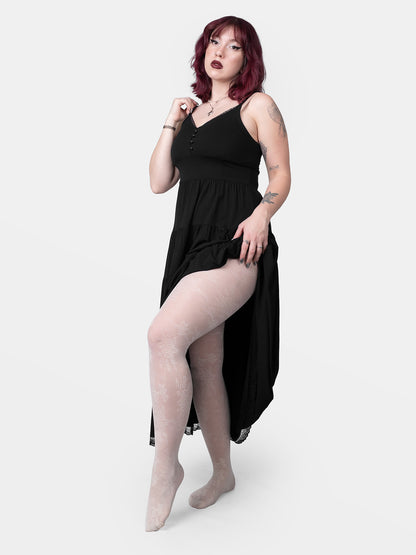 Rajstopy w białą koronkę Carmela