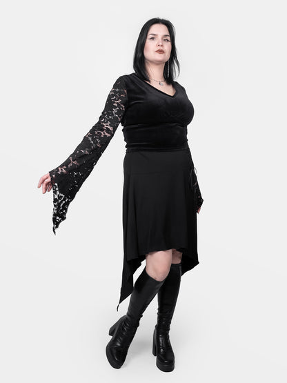Asymetryczna spódnica z wiązaniem Lilith