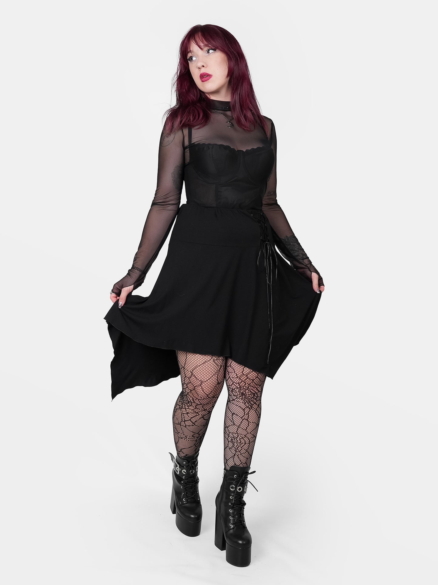 Czarny mesh top Bonnie