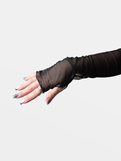 Czarny mesh top Bonnie