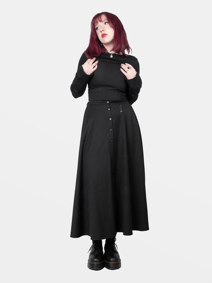 Spódnica maxi na guziki Beatrice