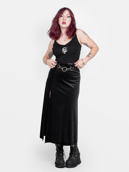 Nightflower Embroidered Crop Top
