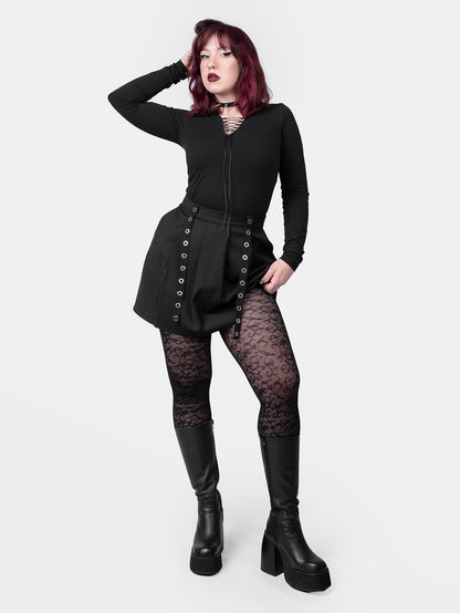 Perse Ornamental Pattern Tights