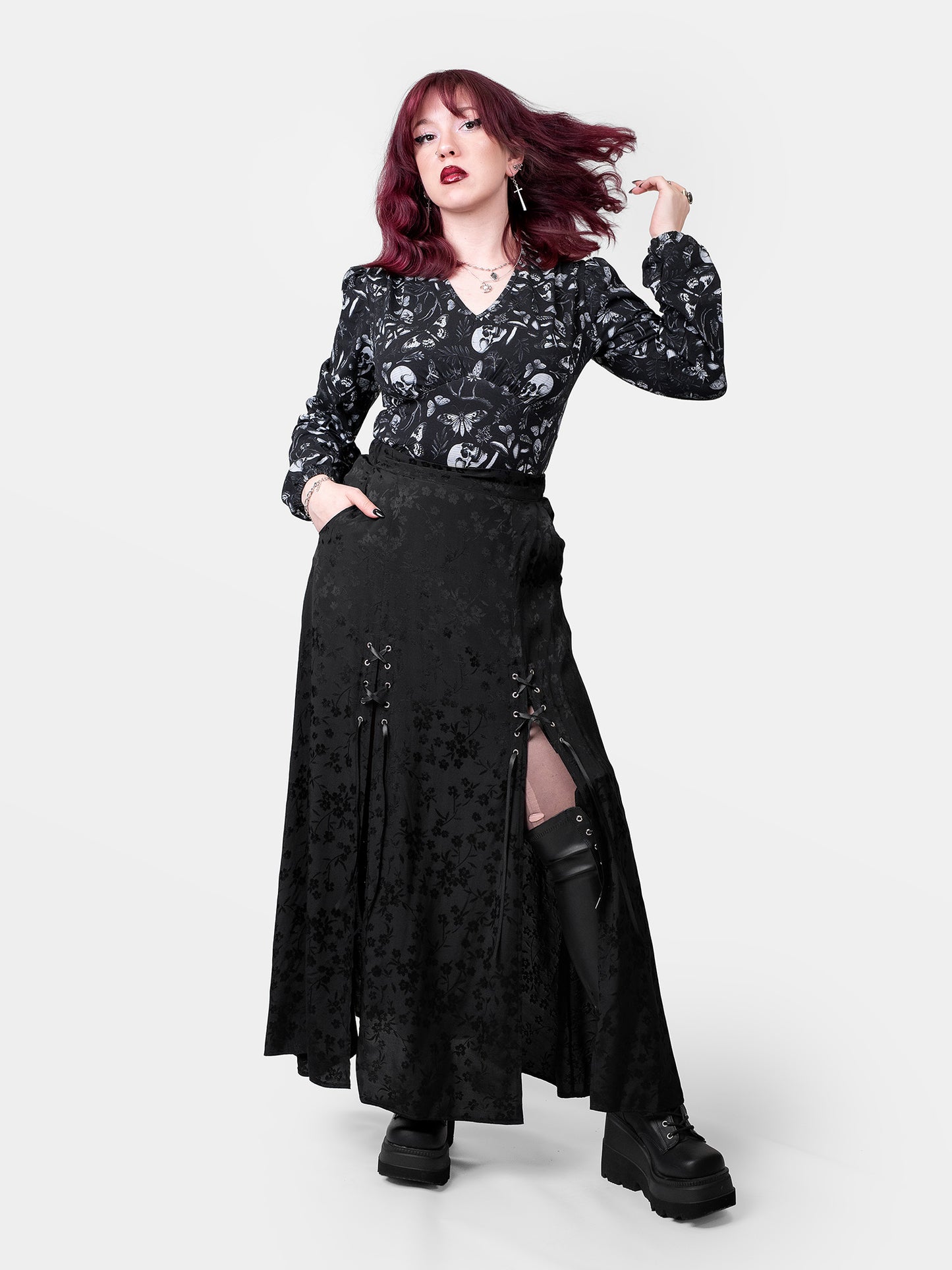 Moonveil Long Sleeve Blouse