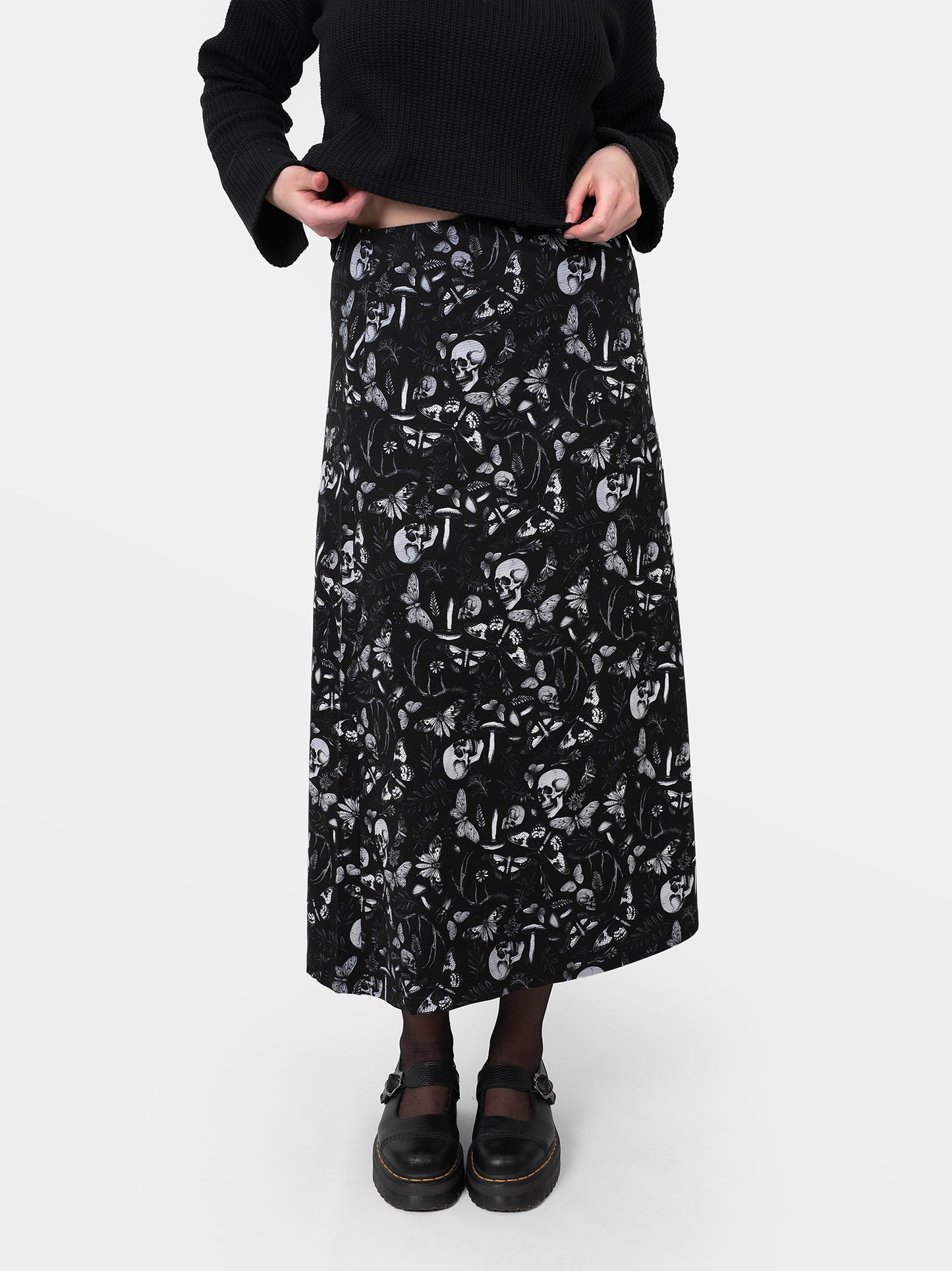 Moonveil Maxi Slit Skirt