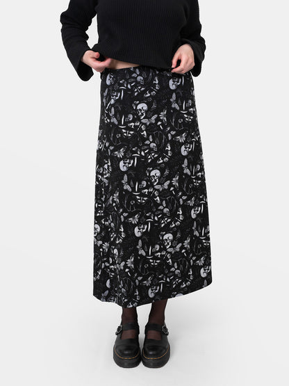Moonveil Maxi Slit Skirt