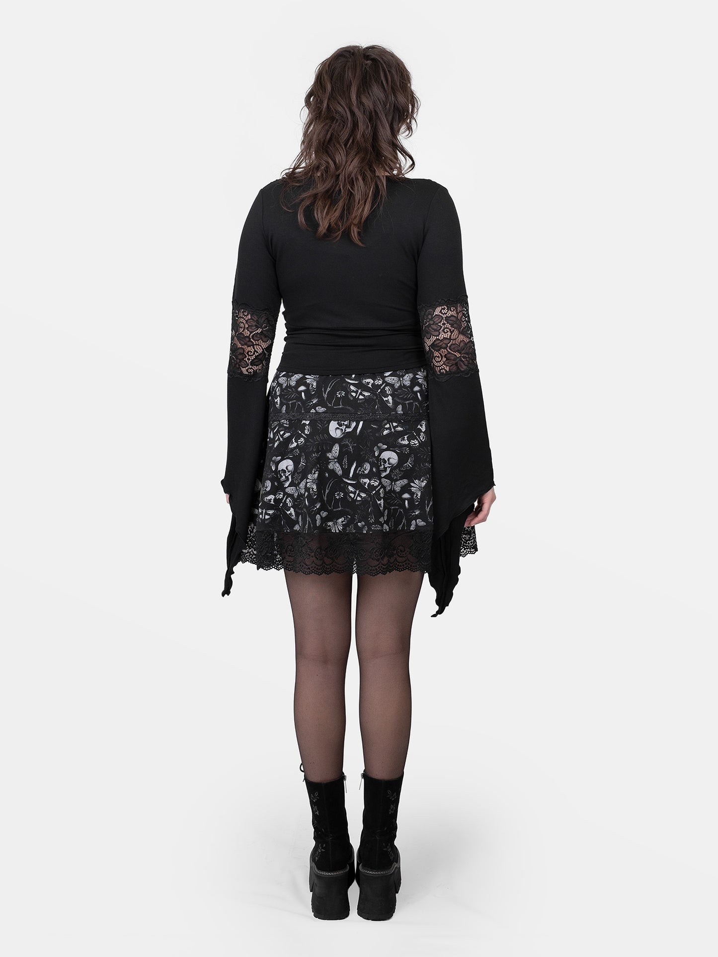 Moonveil Lace Mini Skirt