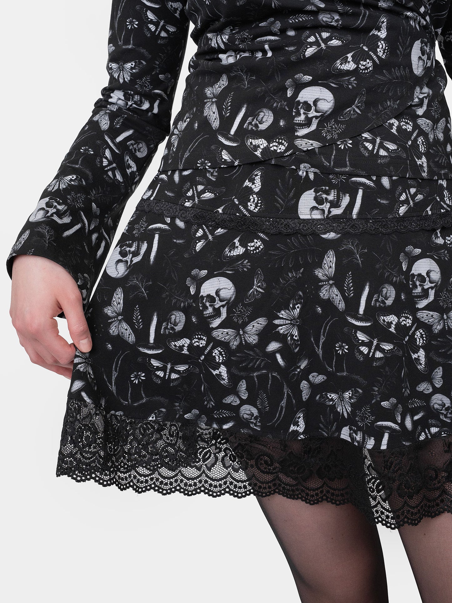 Moonveil Lace Mini Skirt