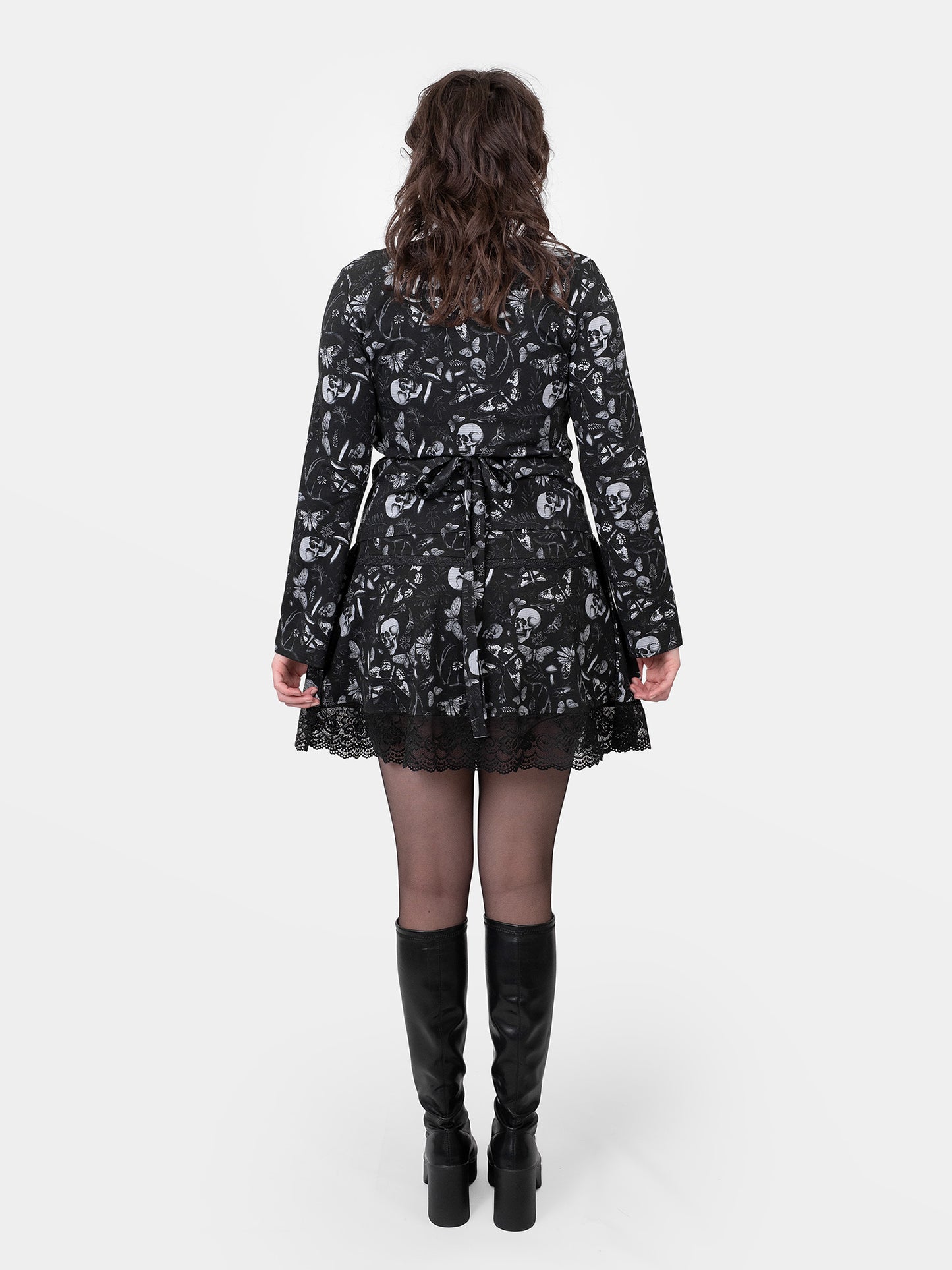 Moonveil Flare Sleeve Wrap Blouse