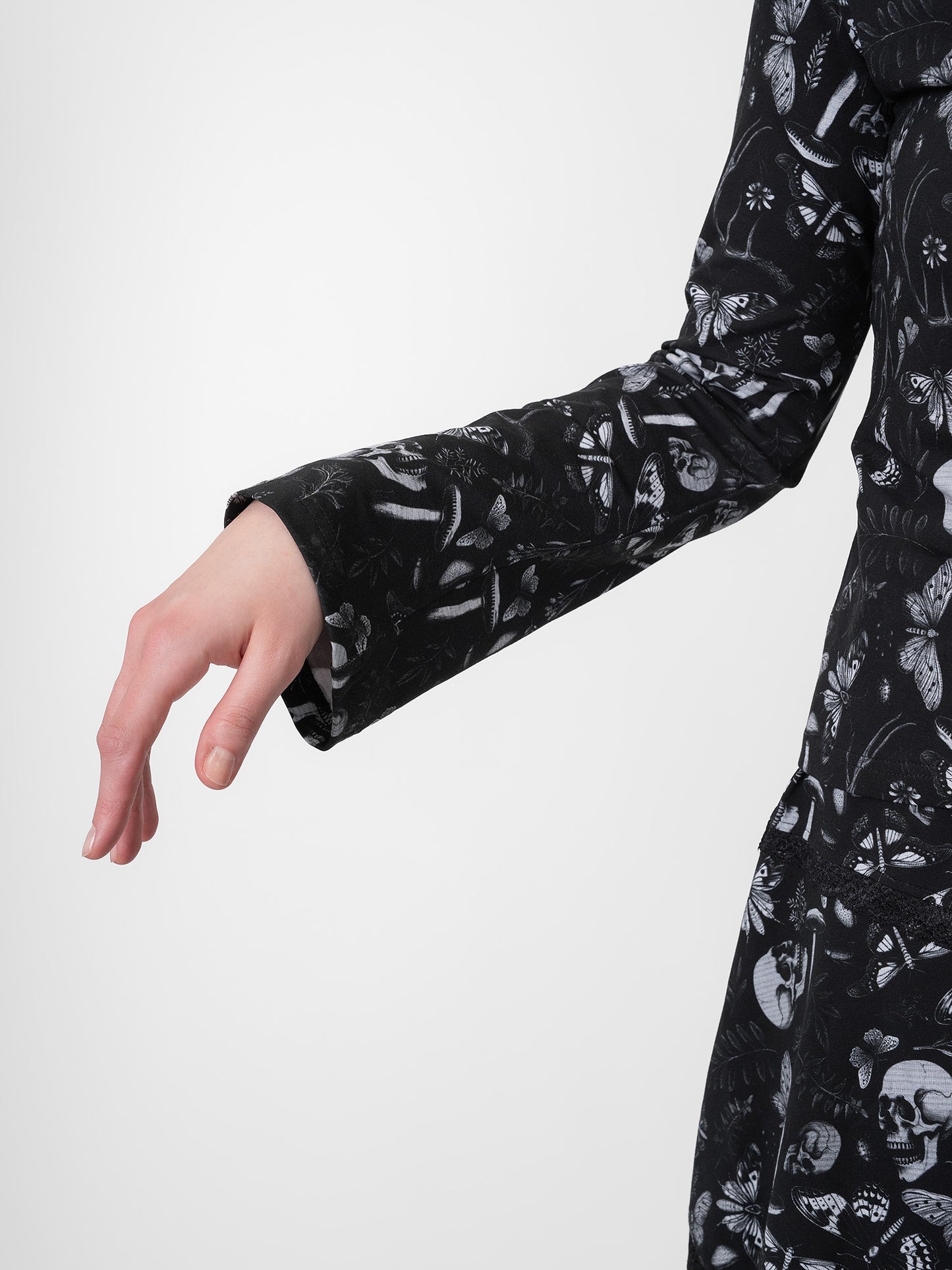 Moonveil Flare Sleeve Wrap Blouse